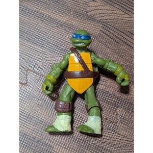 TMNT Leonardo Action Figure 2012 Viacom Playmates 5" Blue Ninja Turtle Nick
